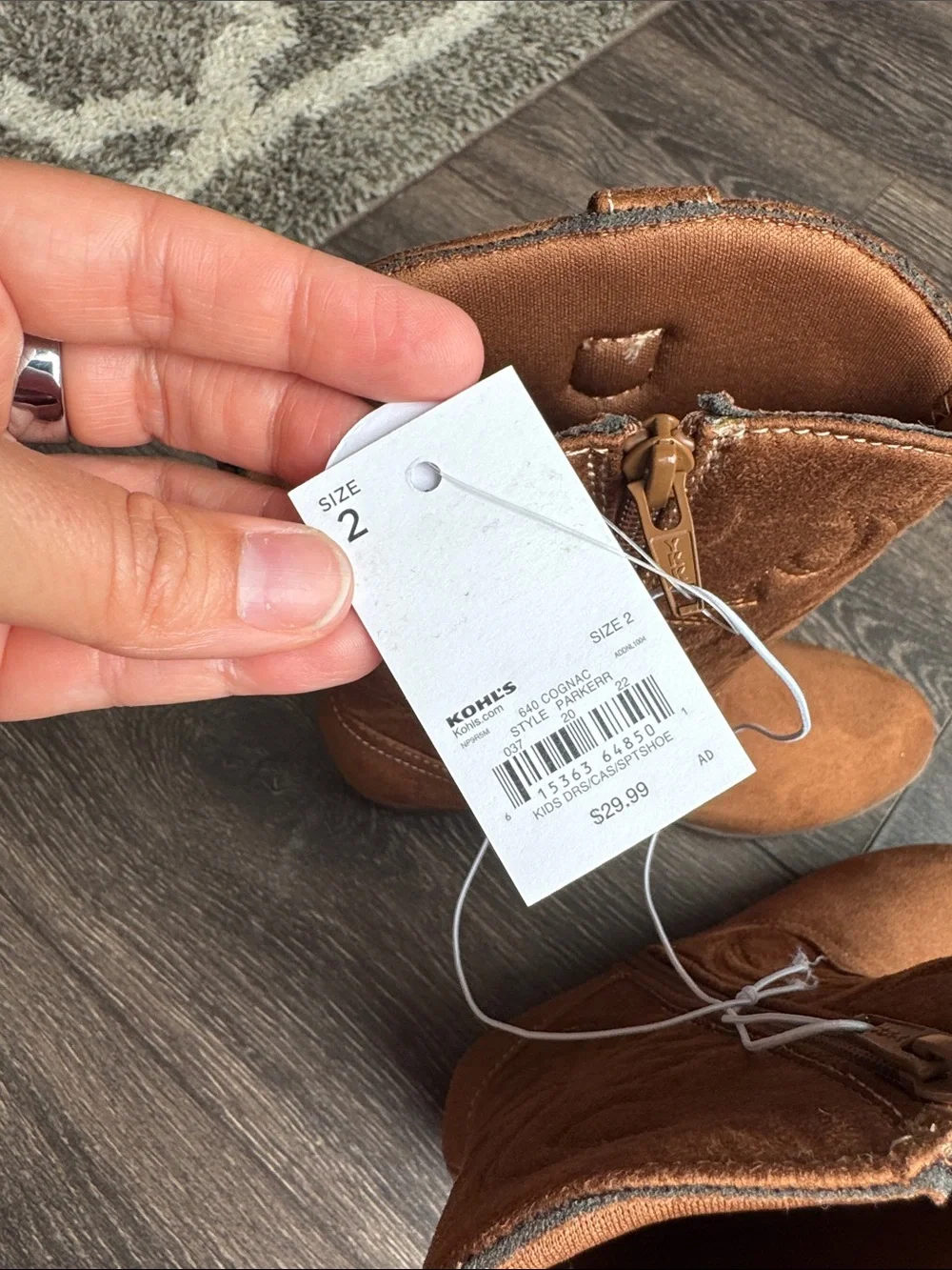 Sonoma Tan Kids Cowboy Boots